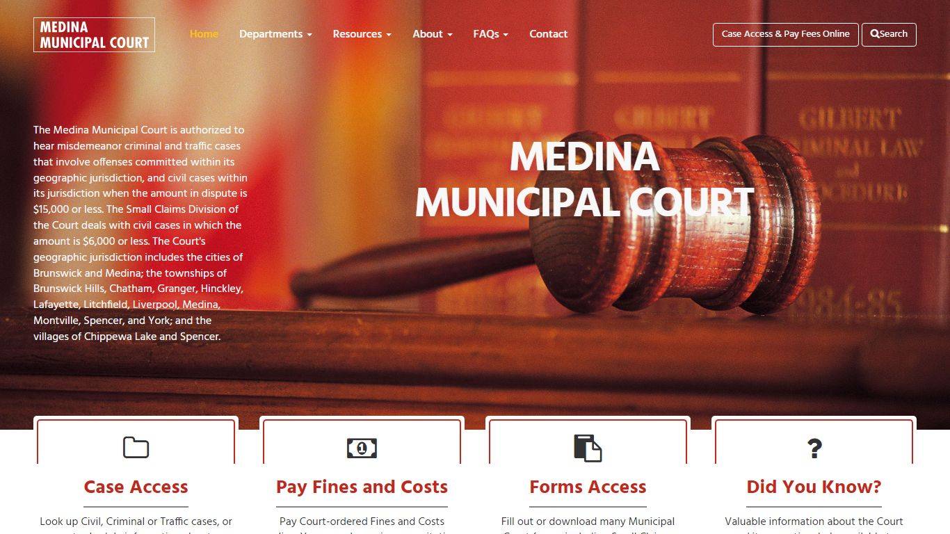 Medina Municipal Court | Home — Medina Municipal Court